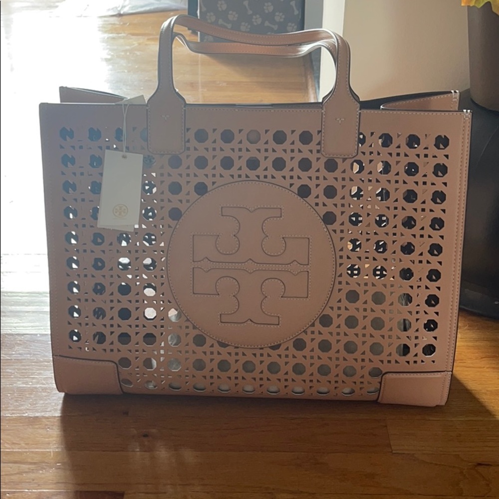 Tory Burch Ella Basketweave Tote